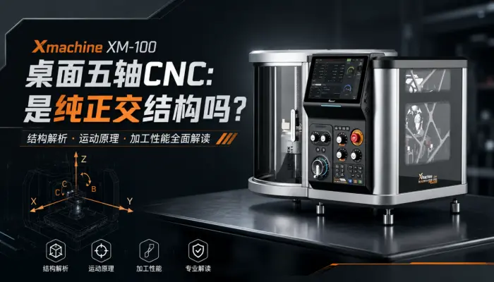 Xmachine XM-100桌面五轴CNC：是纯正交结构吗？
