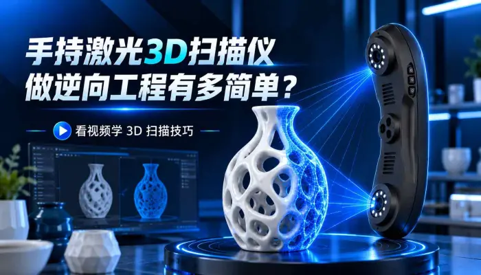 手持激光3D扫描仪做逆向工程有多简单？Xscanner一键扫描轻松建模