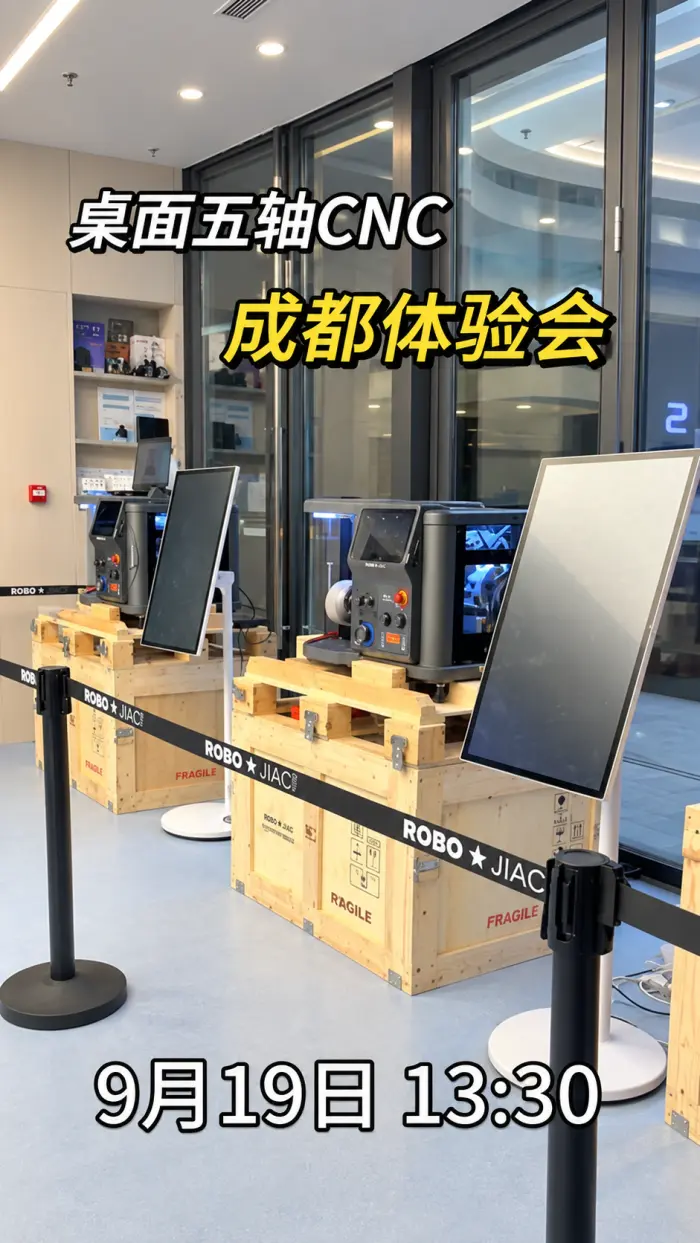 成都的CNC玩家，周六来玩WM-100水冷五轴！