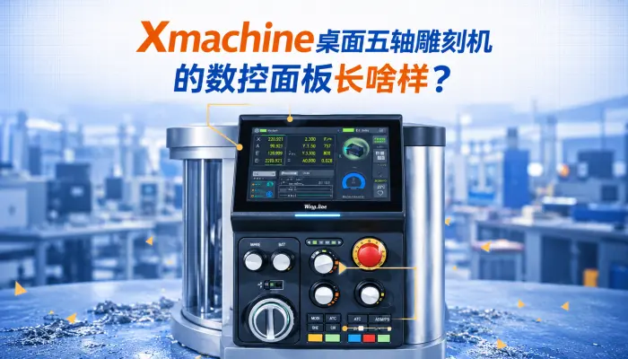 Xmachine桌面五轴雕刻机的数控面板长啥样_数控机床_cnc_雕铣机_加工中心_五轴联动