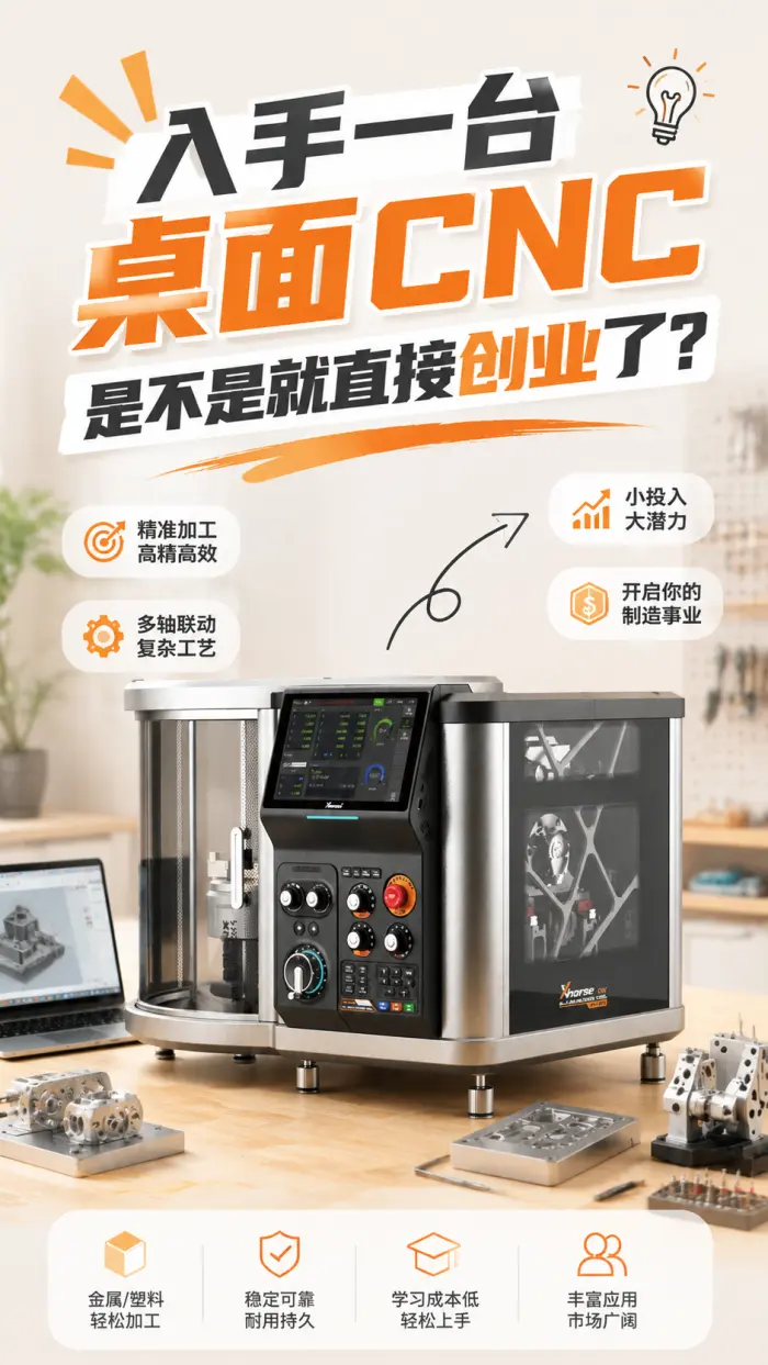 入手一台桌面CNC，是不是就直接创业了？