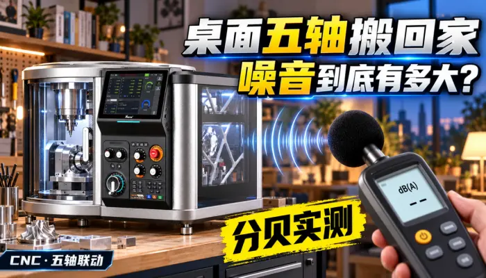 想给家里添置台桌面五轴雕刻机但是怕噪音大被邻居打来看看分贝实测_xmachine_CNC_五轴联动