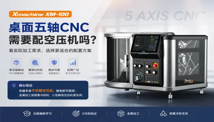 Xmachine XM-100 桌面五轴CNC需要配空压机吗？