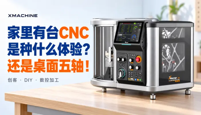 家里有台CNC是种什么体验还是桌面五轴CNC_数控机床_创客_diy_雕刻机_五轴雕刻机
