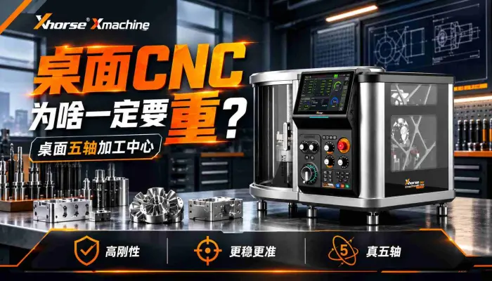 Xhorse Xmachine桌面五轴加工中心为啥要重？#桌面CNC #桌面五轴 #数控机床