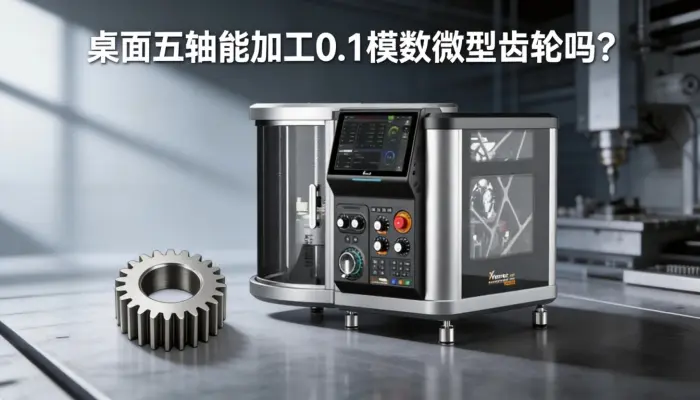 XM100桌面五轴CNC加工0.1模数齿轮：可行性与参数建议