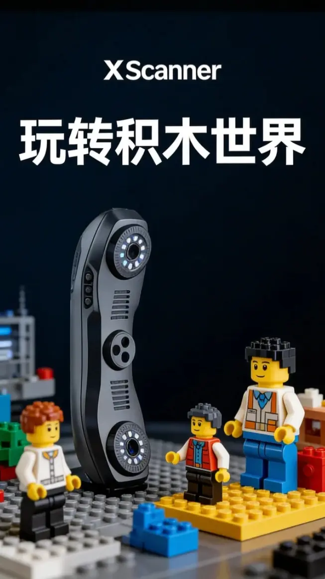 乐高积木小人也可以3D扫描出来再加工，拿着Xscanner 3D扫描仪发挥你的创意玩转积木世界