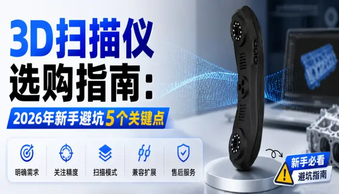 3D扫描仪选购指南：2026年新手避坑5个关键点