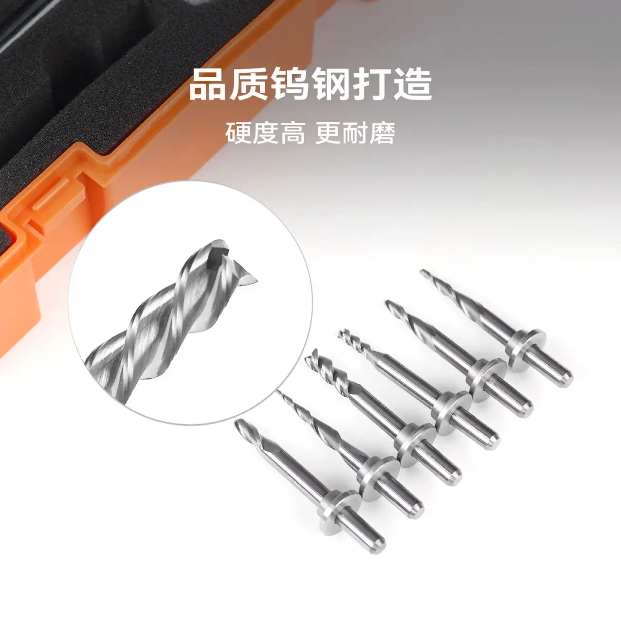 XM100/WM100 桌面五轴CNC D6刀库专用纯钨钢R1.5锥度球头铣刀（无涂层） — 缩略图 2