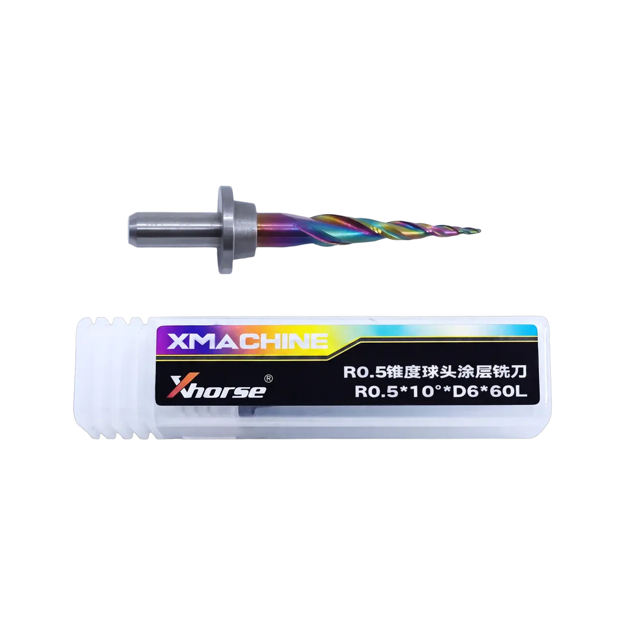 XM100/WM100 桌面五轴 CNC D6 刀库专用涂层 R0.5 锥度球头铣刀 — 缩略图 6