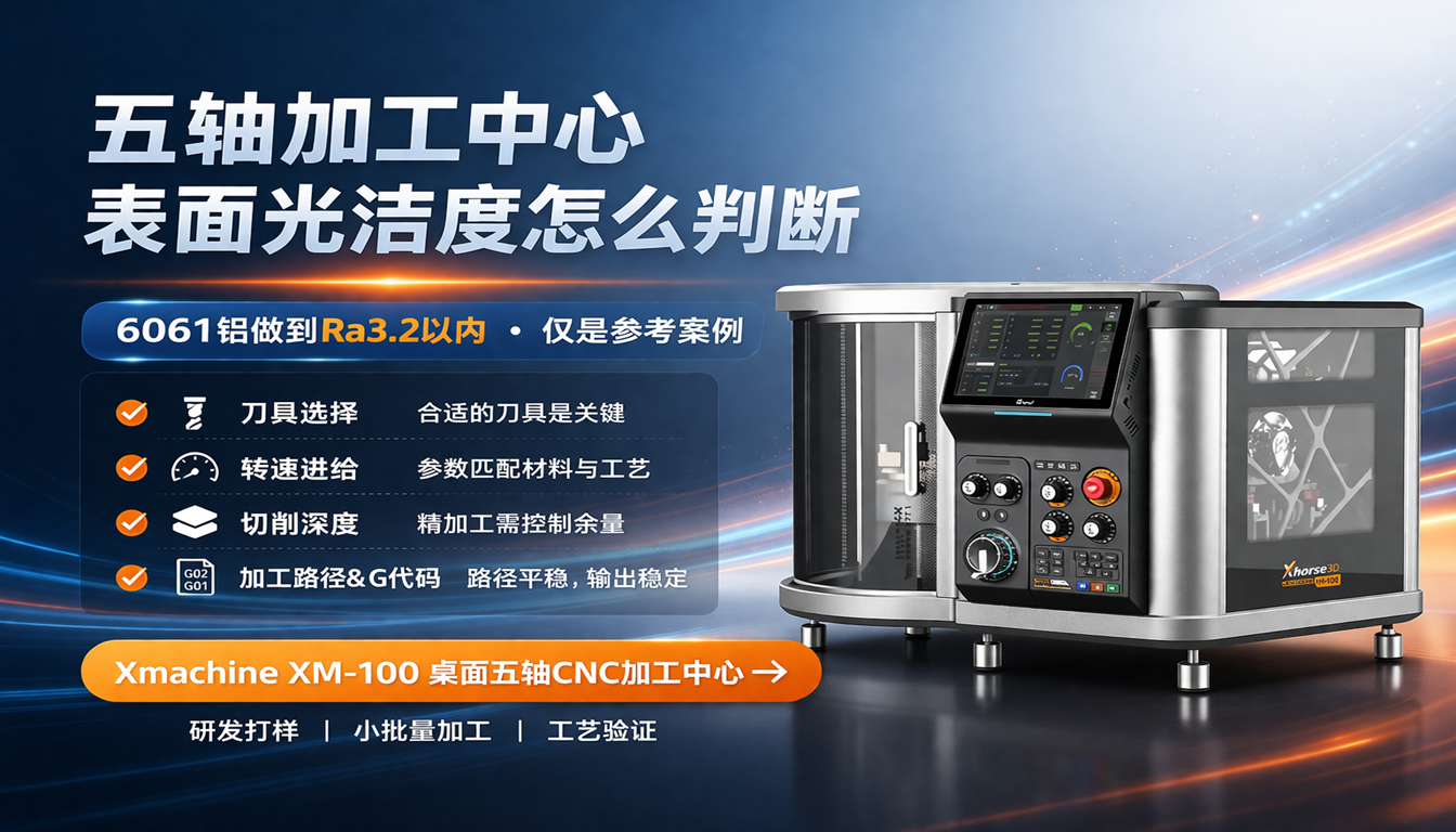 Xmachine XM-100桌面五轴CNC加工中心表面光洁度怎么判断