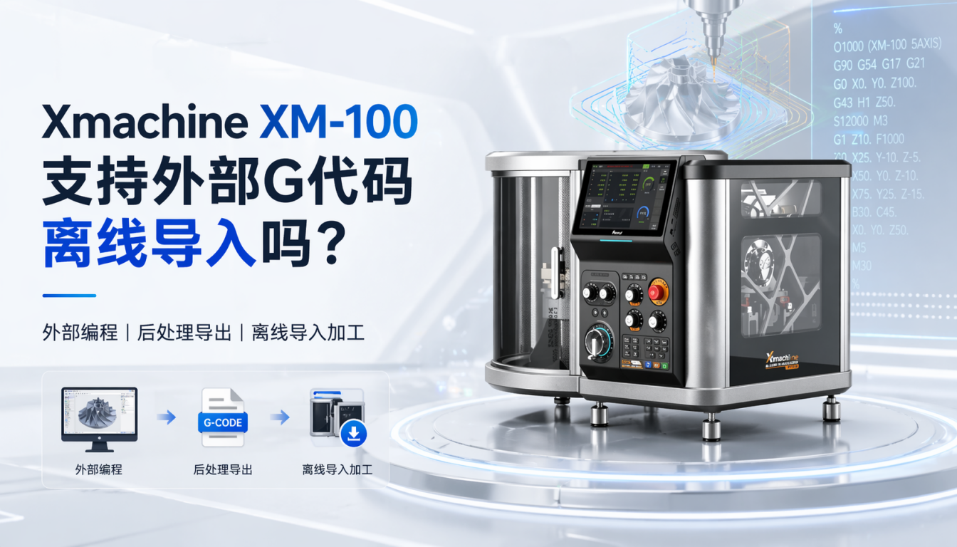 Xmachine XM-100桌面五轴CNC支持外部G代码离线导入吗？
