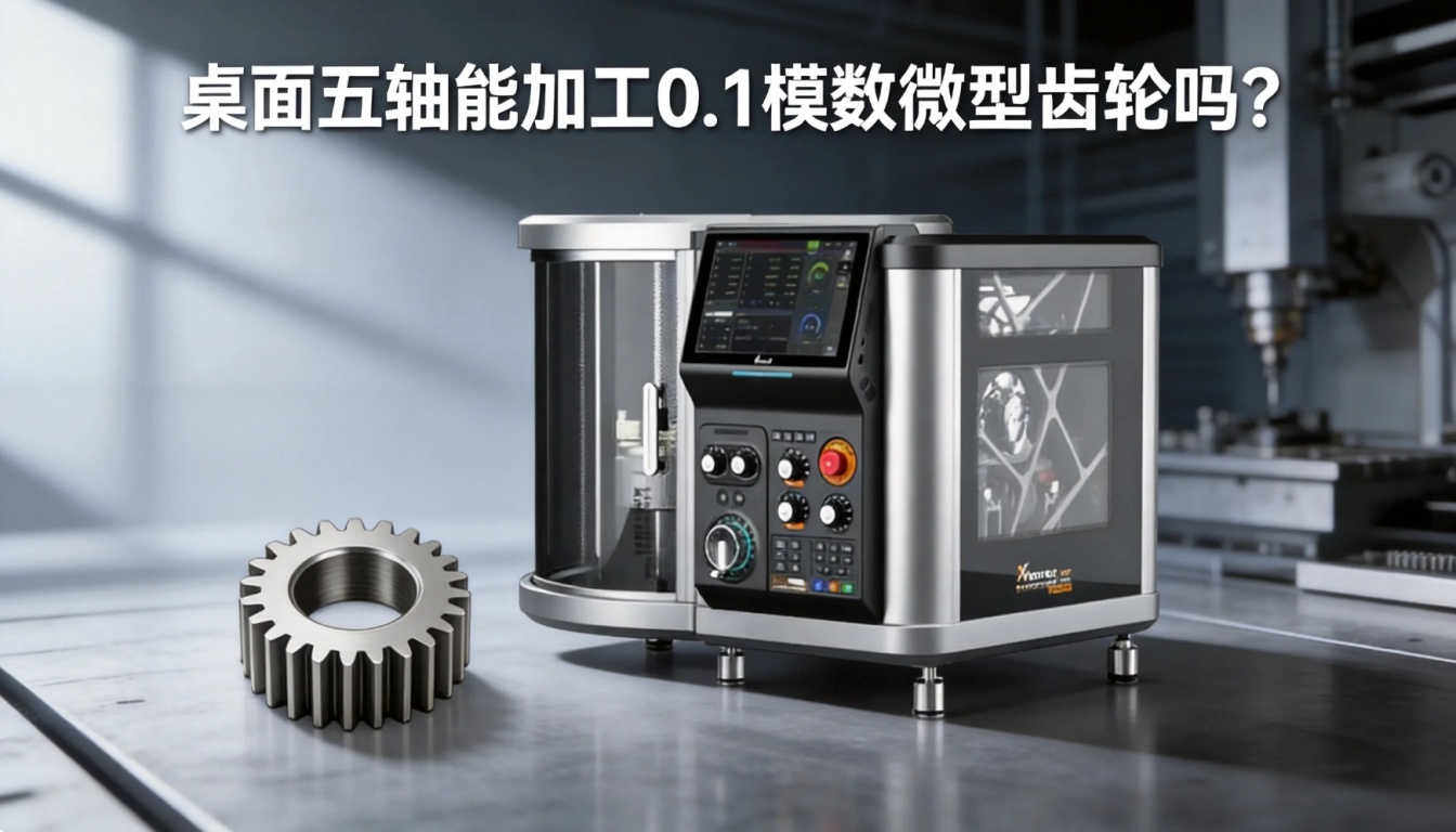 XM100桌面五轴CNC加工0.1模数齿轮：可行性与参数建议