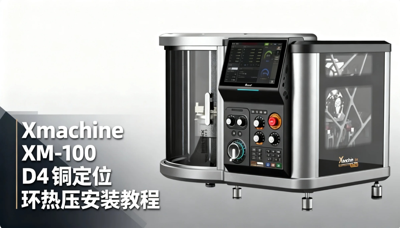 Xmachine XM-100 桌面五轴CNC：D4铜定位环热压安装教程