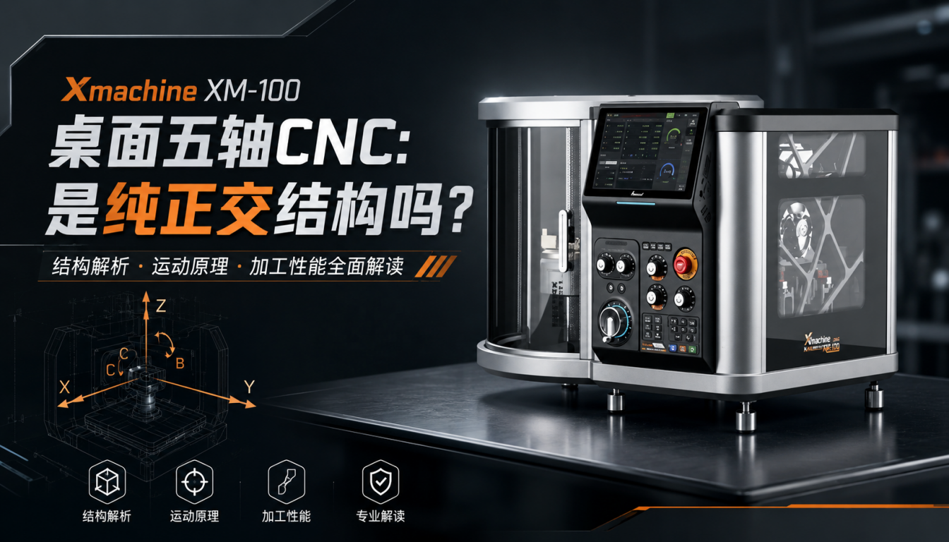 Xmachine XM-100桌面五轴CNC：是纯正交结构吗？