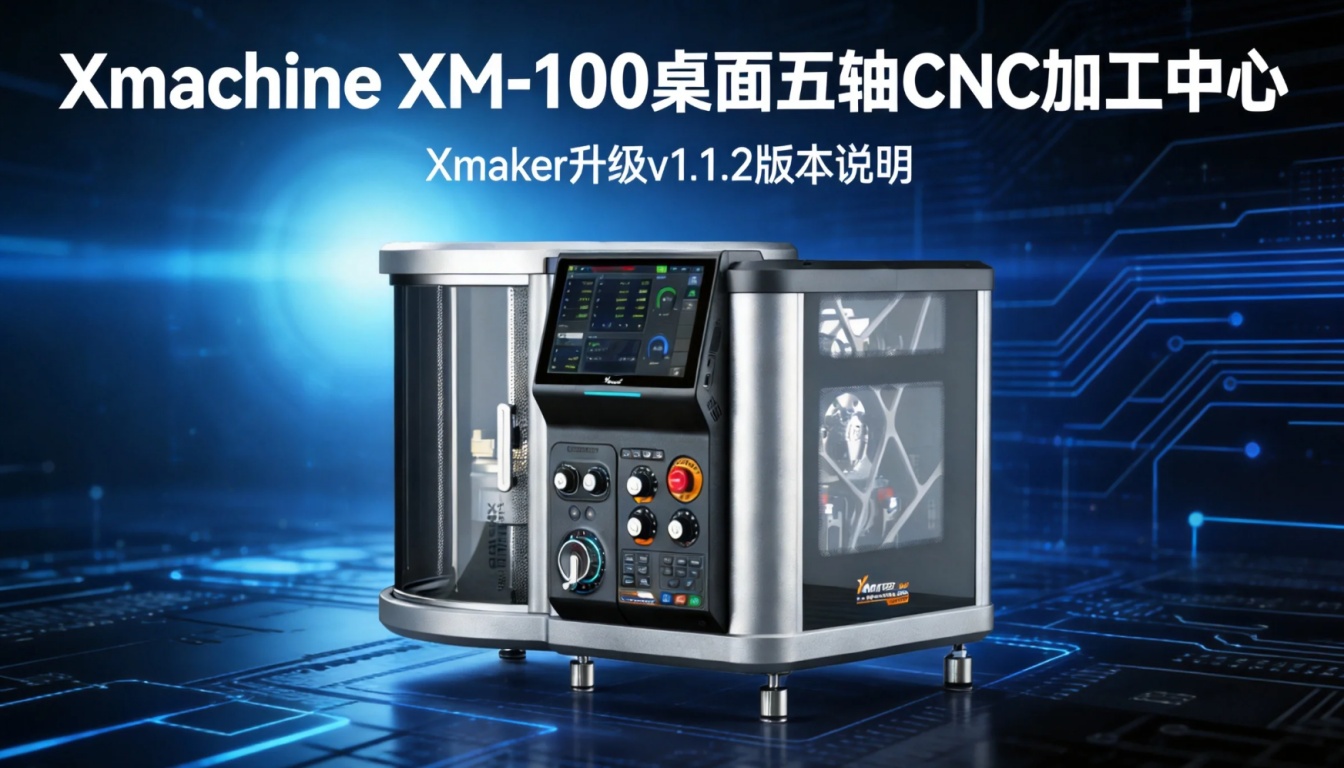 Xmachine XM-100桌面五轴 CNC加工中心 软件Xmaker升级v1.1.2版本说明
