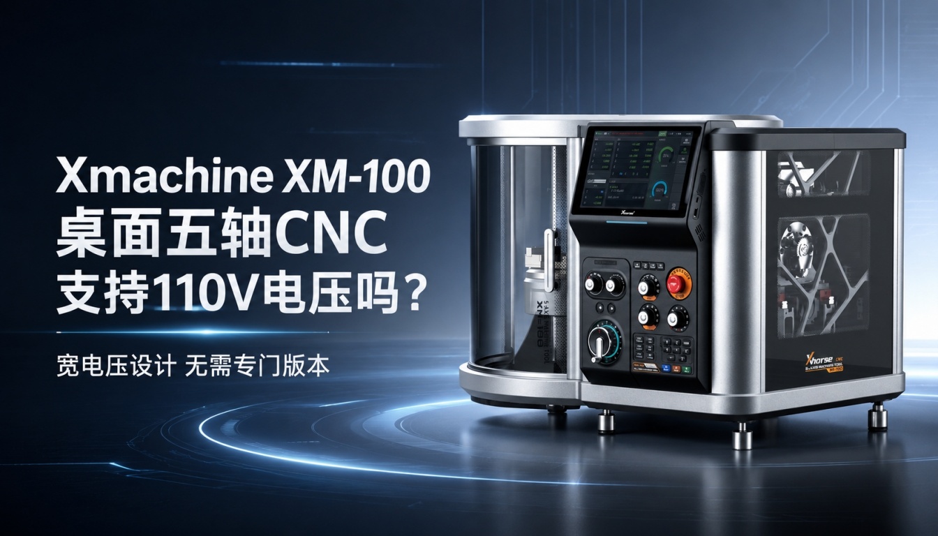 Xmachine XM-100桌面五轴CNC支持110V电压吗？宽电压设计无需专门版本