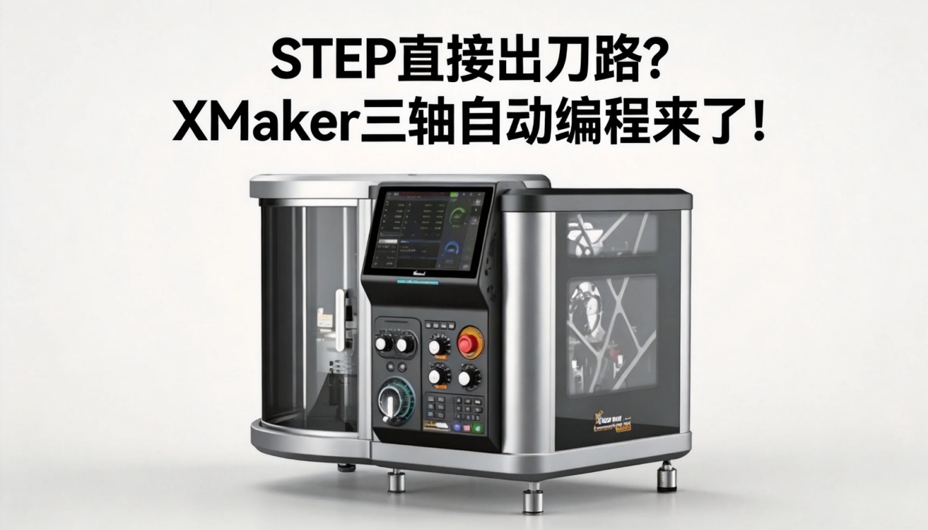 STEP直接出刀路？XMaker三轴自动编程来了！