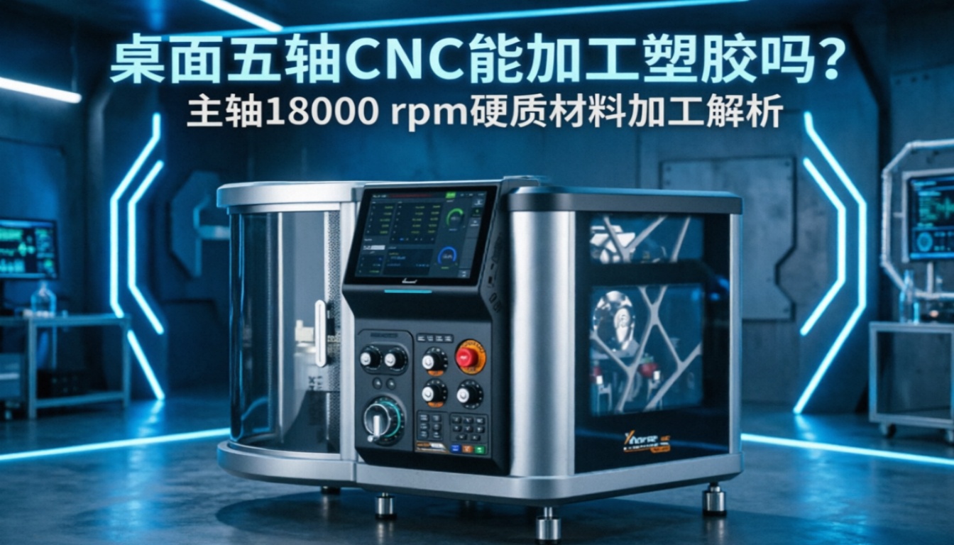 桌面五轴CNC能加工塑胶吗？主轴18000 rpm硬质材料加工解析