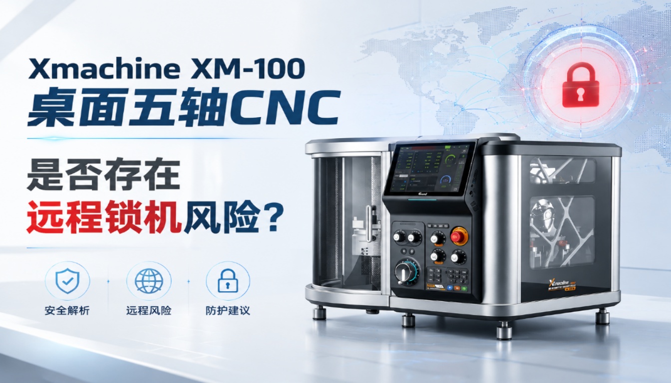 Xmachine XM-100桌面五轴CNC是否存在远程锁机风险？