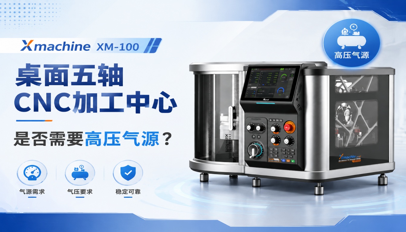Xmachine XM-100桌面五轴CNC加工中心是否需要高压气源？
