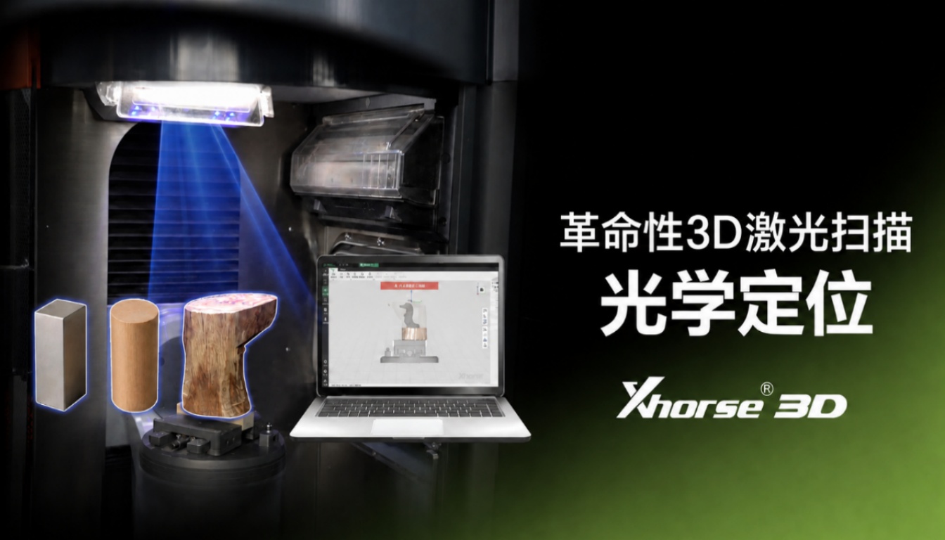 WM-100首创3D激光扫描定位：无需接触，扫描后即刻加工