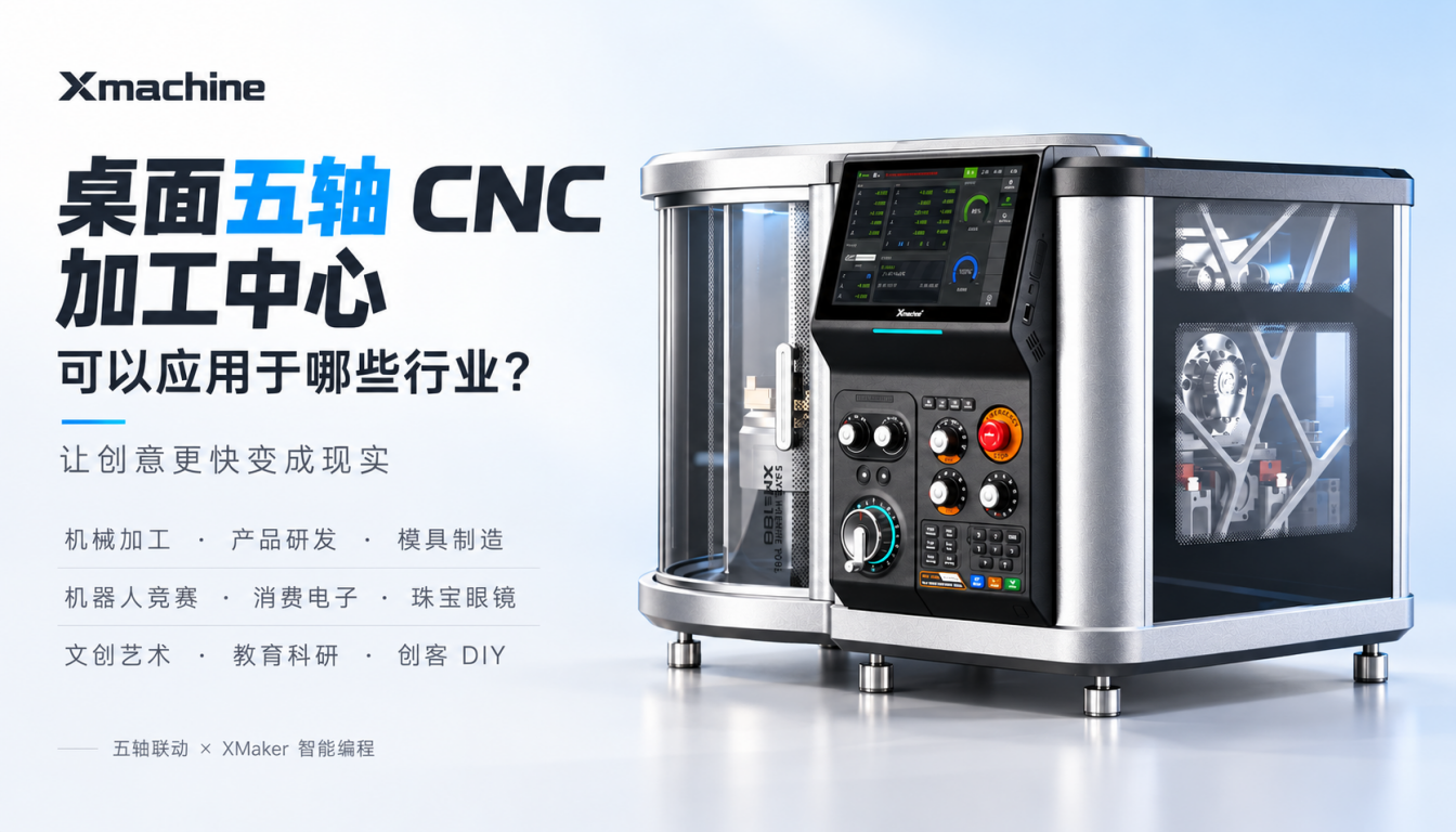 Xmachine 桌面五轴 CNC 加工中心可以应用于哪些行业？