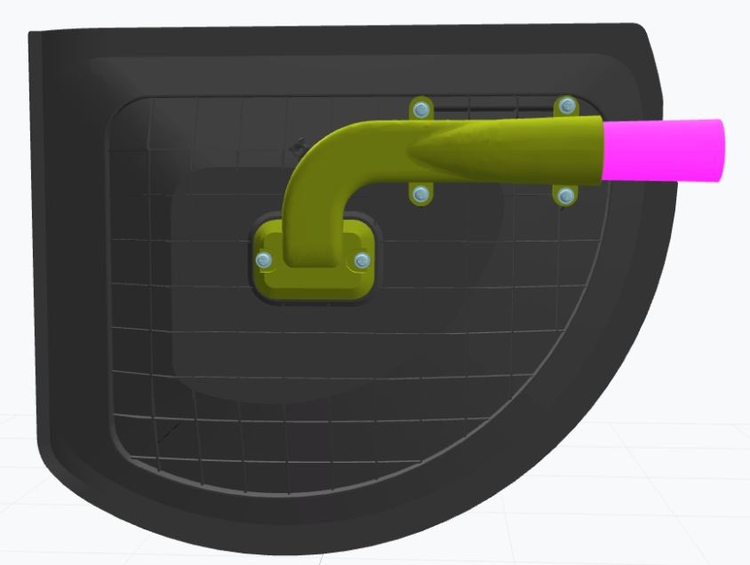 五轴机吸尘器连接管